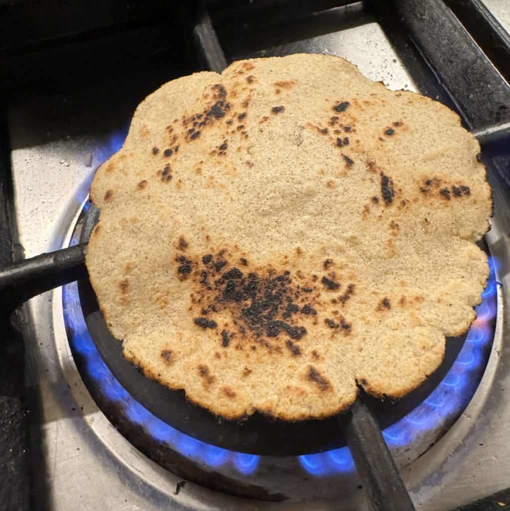 sorghum roti step 5